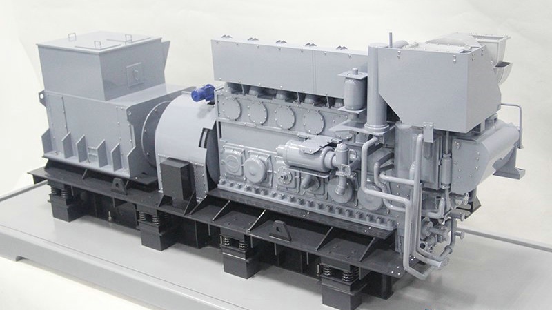 工業級發電機組模型，3D打印發動機模型