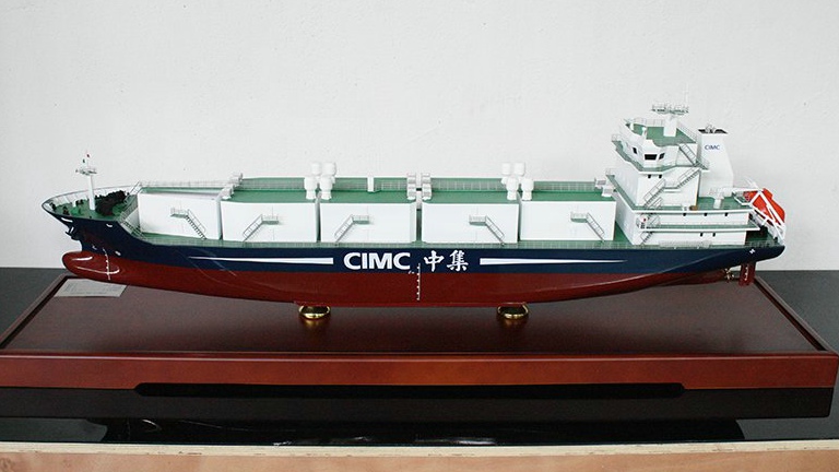 CNG天然氣運輸船模型--中集來福士--秀美模型