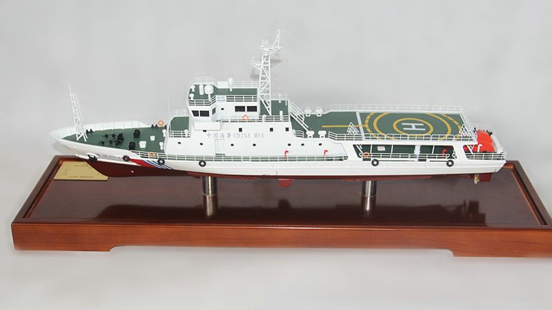 60米級B型巡邏船模型-海巡0735船模--秀美模型定制