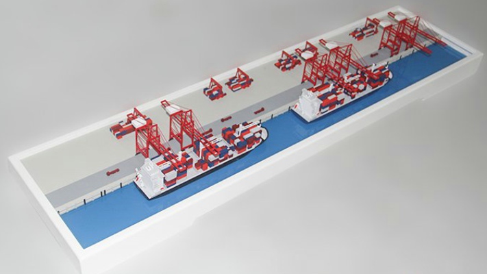洋山港模型--秀美模型定制設計